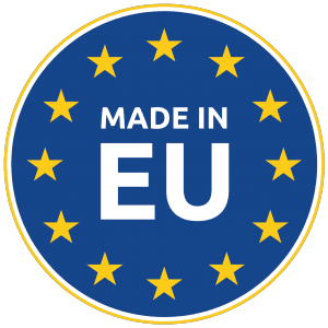 Odznaka wyprodukowano w Unii Europejskiej